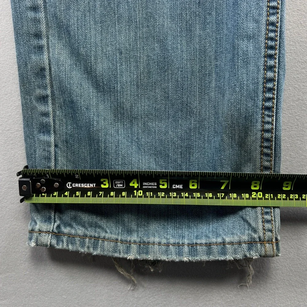 Levis Relaxed Straight Jeans Mens 34x30 Blue Denim Cotton Mid Rise Medium Wash